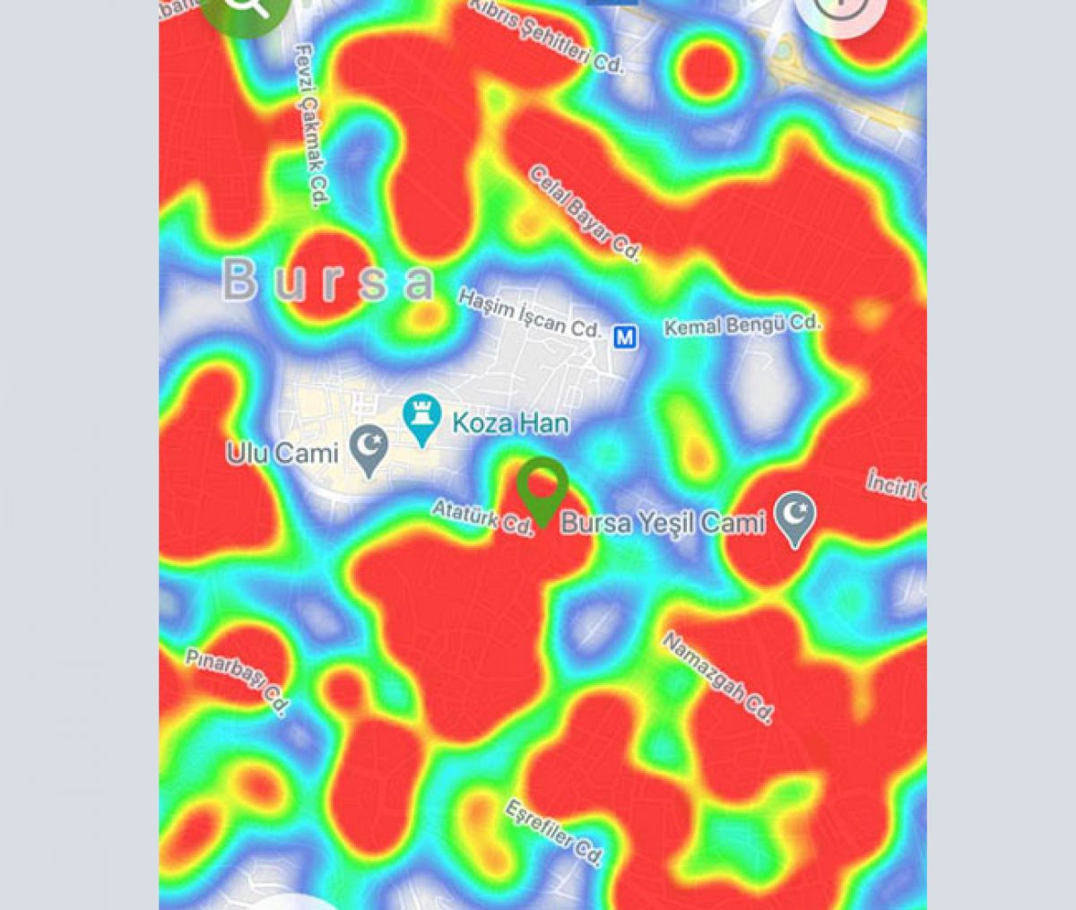 Bursa Merkezin Koronavirus Haritasi Bursa Haberleri Bolge Haberleri Bursadabugun Com